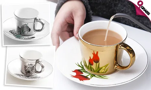 Mirrored Cup with Saucer!